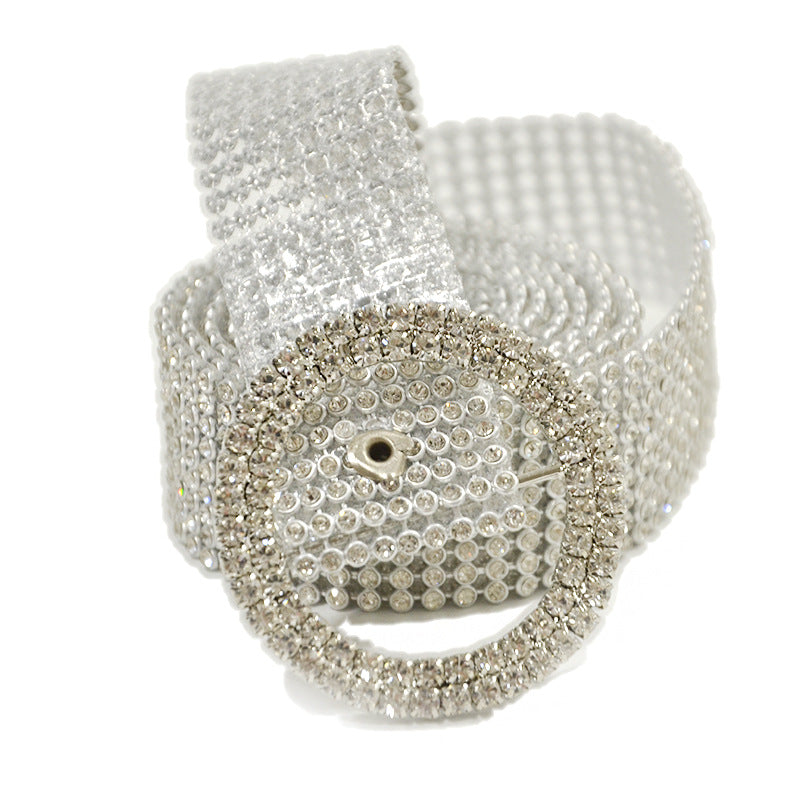 Women's Corset With Decorative Diamond Belt Girdle