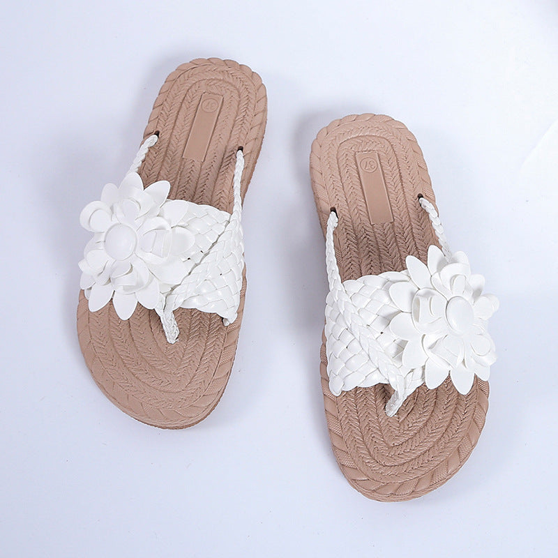 Blomsterslippers Hjemme- og udendørssandaler Strandslippers