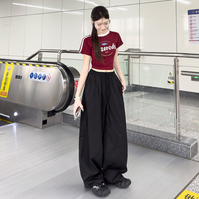 Wide-leg Quick-drying Athletic Casual Pants