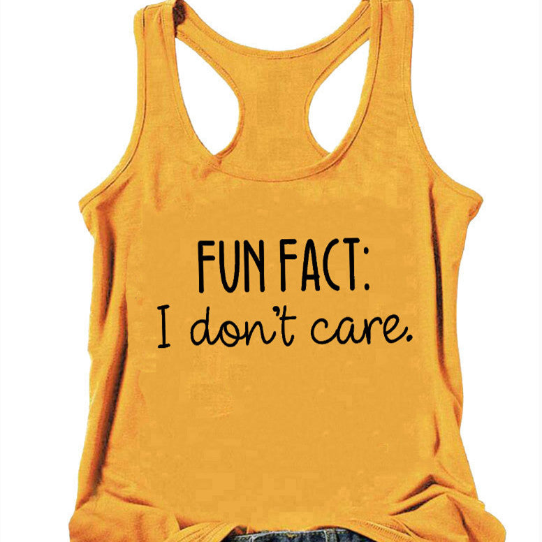 I-shaped Vest Europe And The United States Fact I Don't Care
