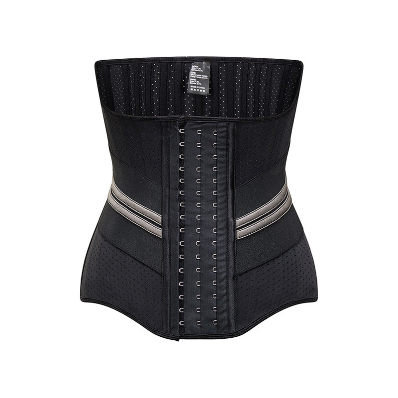 Sports Fitness Waist Shaping Three Breasted Breathable Latex Closing Belt