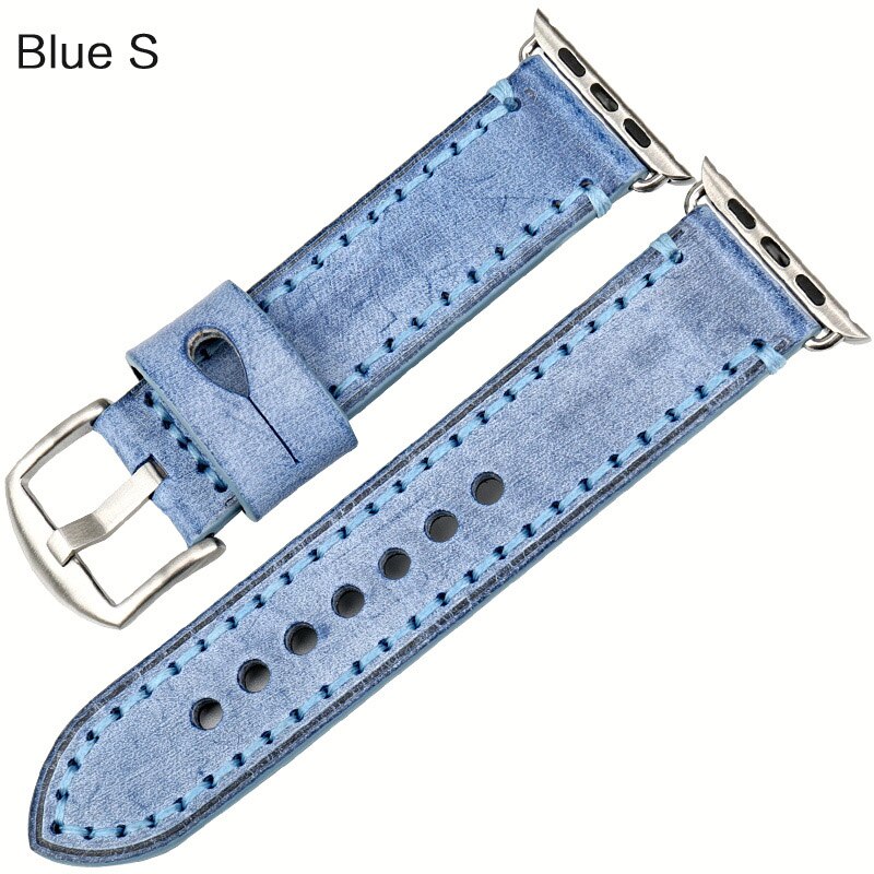 Watch strap with leather