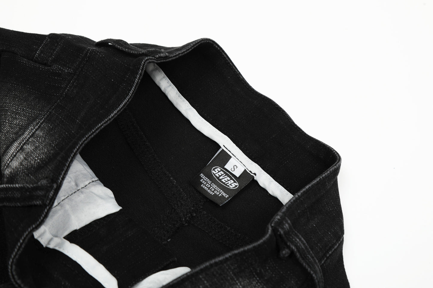 Real Shot American Retro Cute Bow Denim Trousers