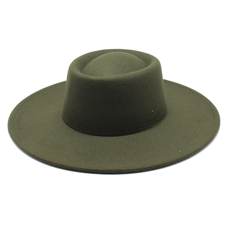 Men And Women Fashion Simple Felt Bowler Hat