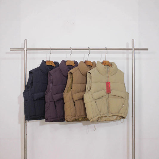 Outer Wear Waistcoat Jacket Vest Stand Collar