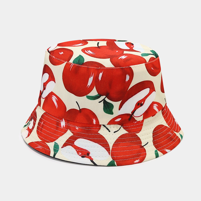 Fruit Pattern Bucket Hat Men And Women Outdoor Casual Sun Hat