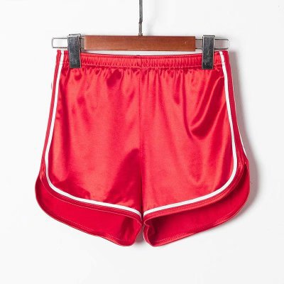 Glossy Elastic High Waist Sports Shorts