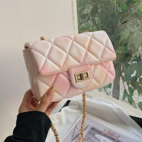 Versatile Messenger Bag Rhombus Chain Bag High Fashion