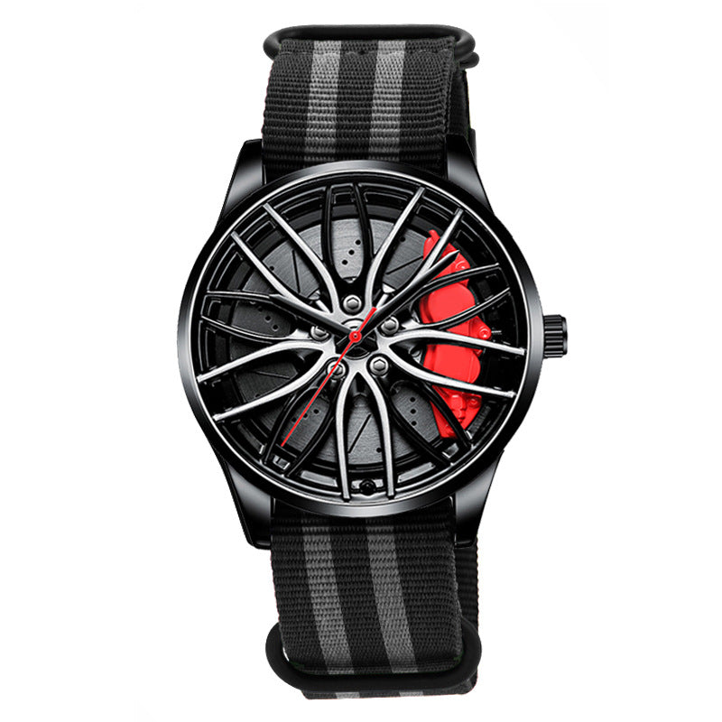 Nylon Wheel Hubs Creative Quartz Watch Men's Watch