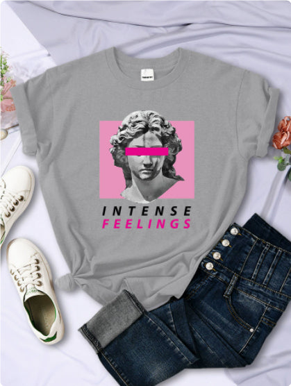 Xiyin Hot Print Women's Short Sleeve T-shirt