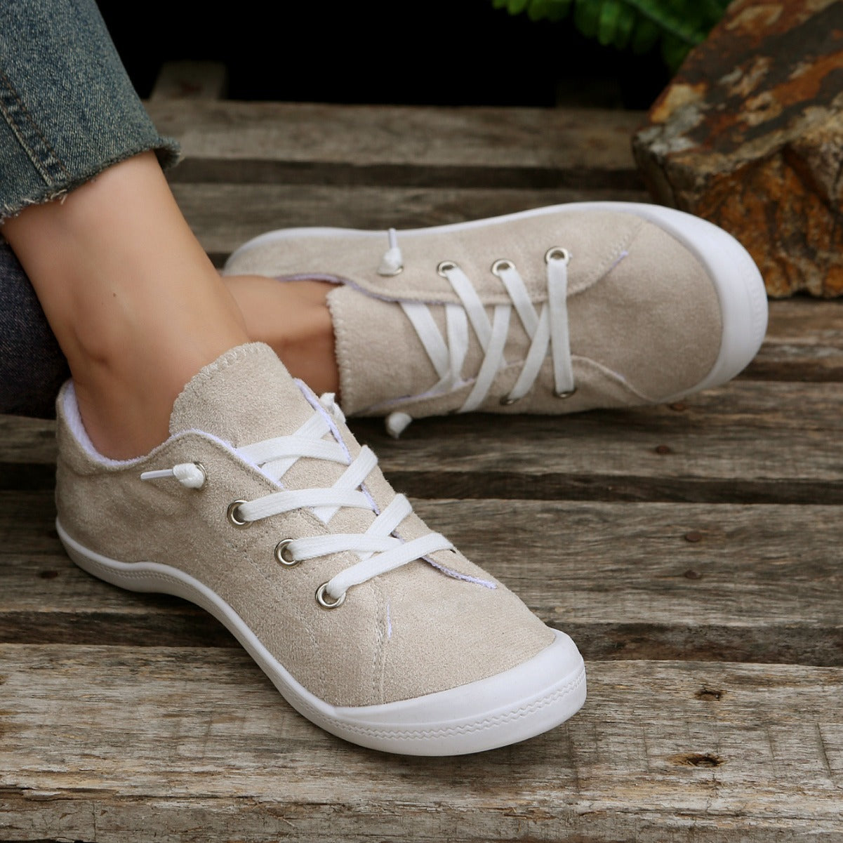 Dame Casual Blød Outdoor All-match Sneaker