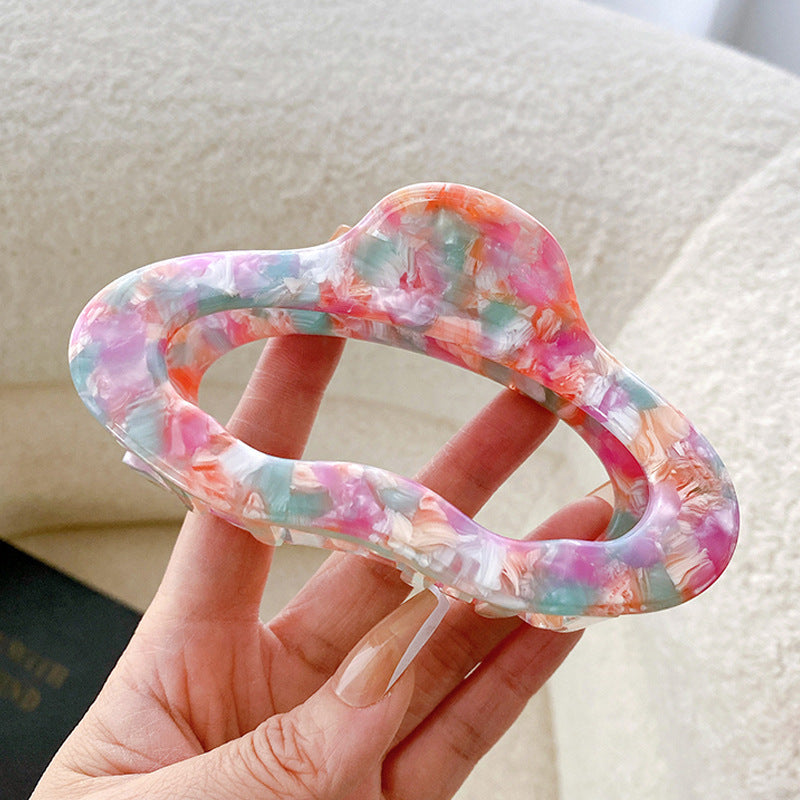 Ornament 4mm Thickened Cellulose Acetate Sheet Grip Barrettes