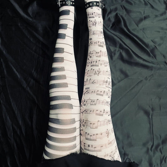 Women's Sweet And Cool Style Double-Sided Printed Tights