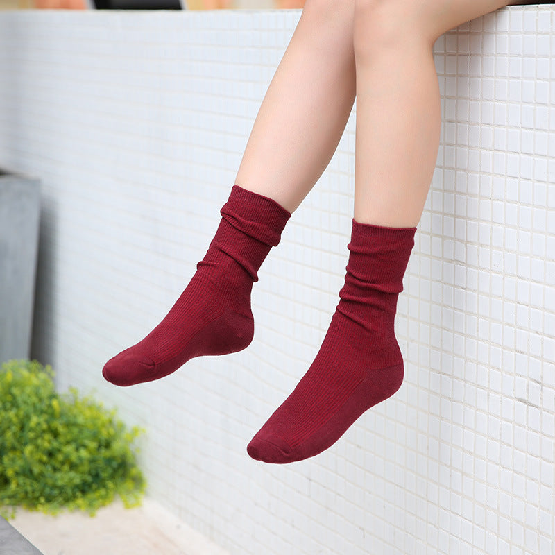 Pile Of Socks Ladies Thick Japanese Autumn And Winter Cotton Socks
