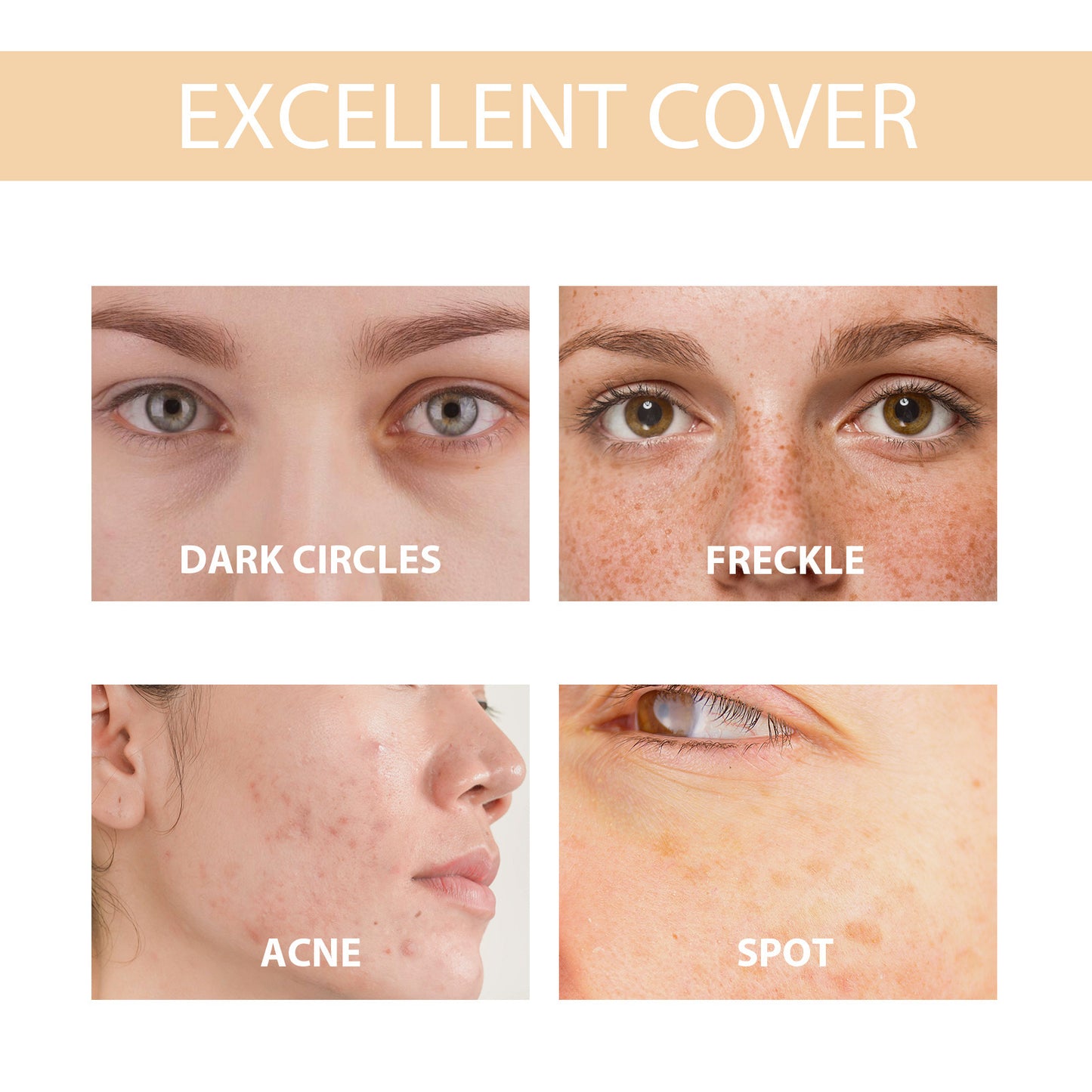 Moisturizing And Nourishing Natural Light Base Makeup Skin Foundation