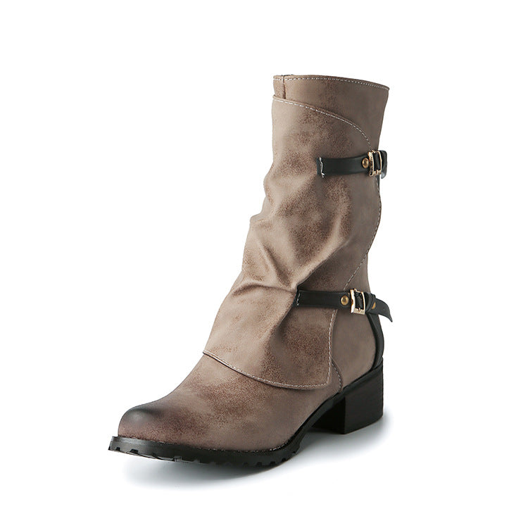 Explosive British Belt Buckle Martin Boots