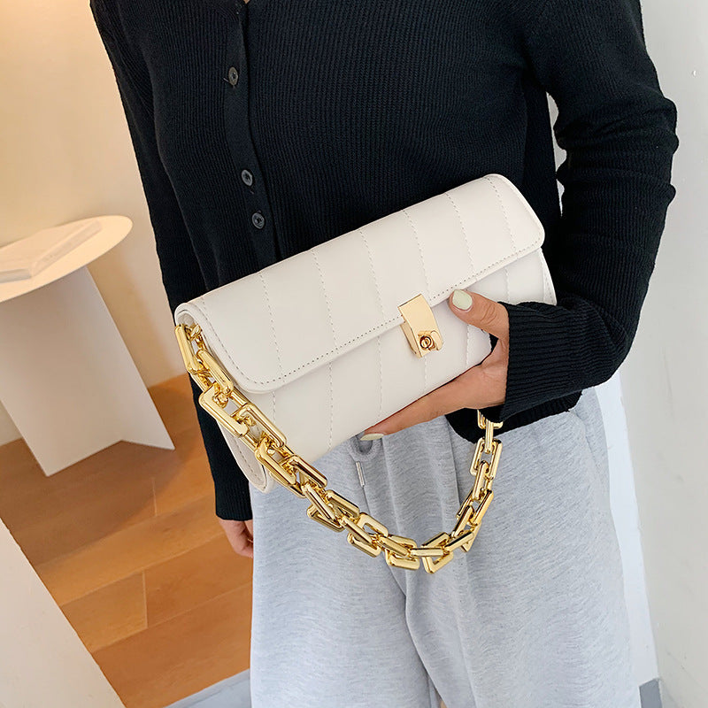Fashion Lock OL Commuter Chain Women's Handbag