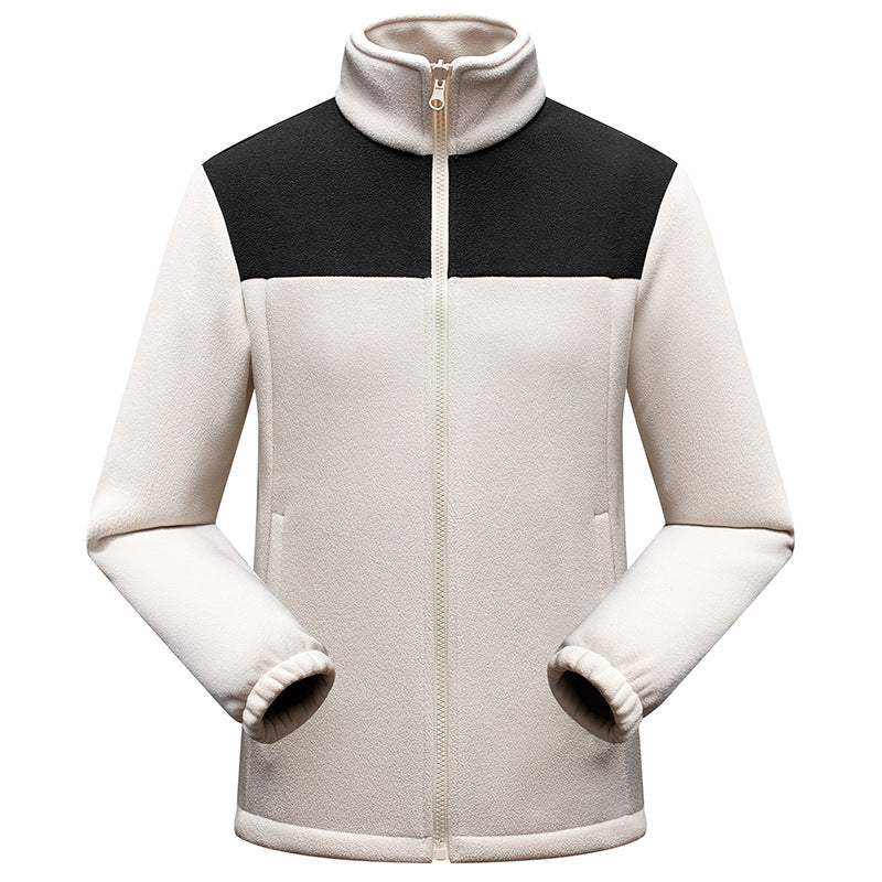 Jacket Men's And Women's Color Matching Warm