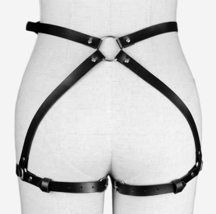 European and American leather belt waist chain