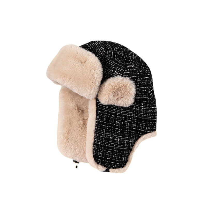 Winter Women's Ear Protection And Wind Protection Cold-proof Thermal Cotton Hat