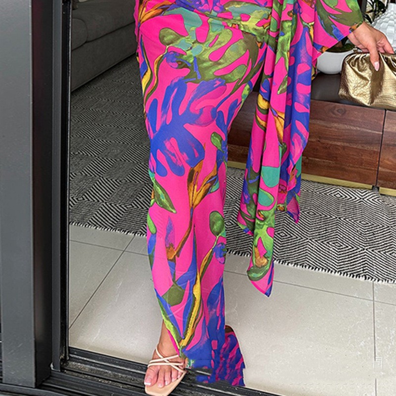Womens Off-shoulder Printed Slim-fit Dress