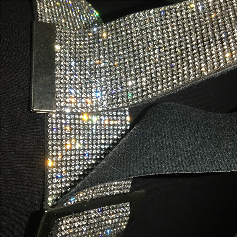 Ladies girdle fashion shiny belt waist chain