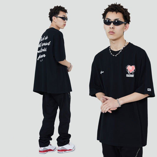 Niche Street Retro Short-sleeved T-shirt Men