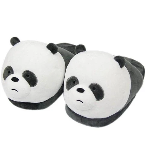 Plush half-pack with cotton slippers