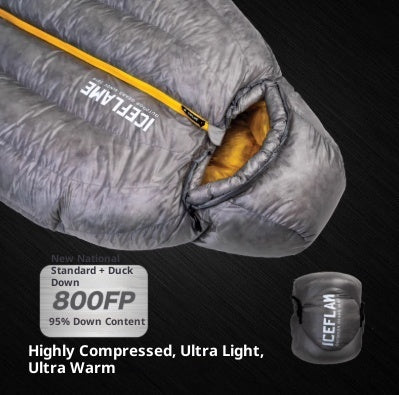 Duck Down Ultralight Hiking Mummy Down-filled Sleeping Bag
