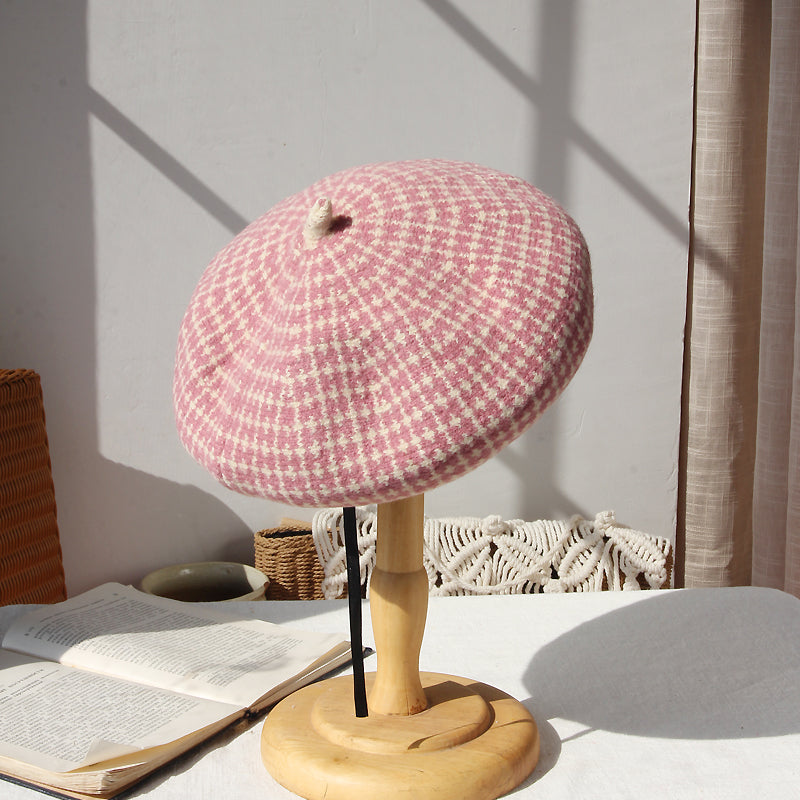 Versatile And Fashionable Literary Lattice Octagonal Hat