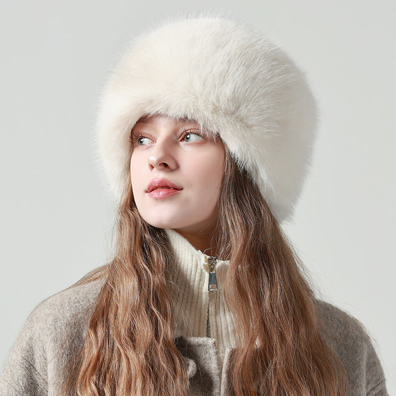 Earflaps Northeast Bucket Plush Bucket Hat