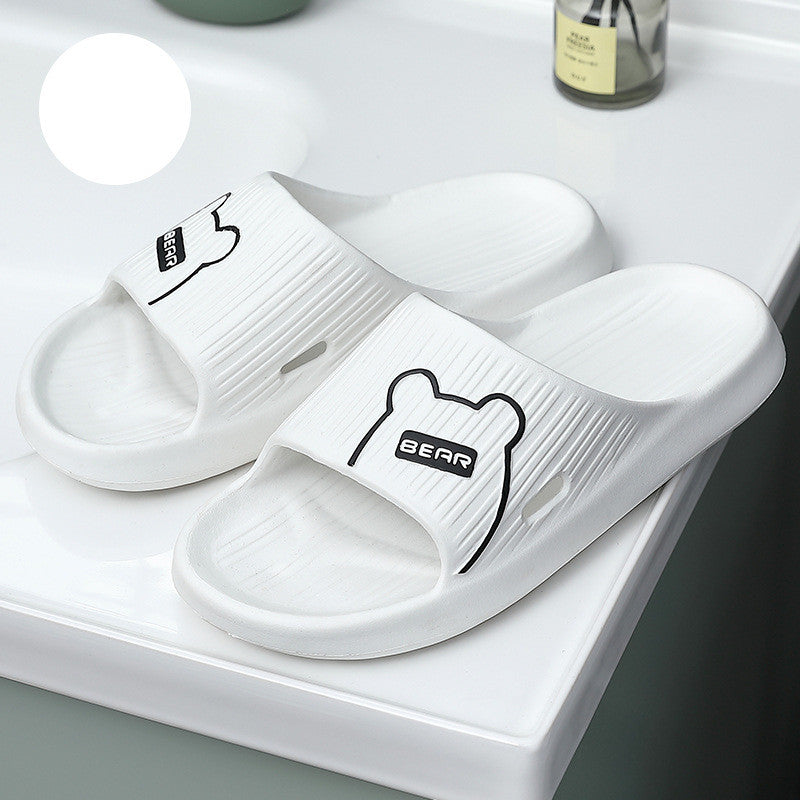 Thick-soled Bathroom Indoor Couple Home Slippers