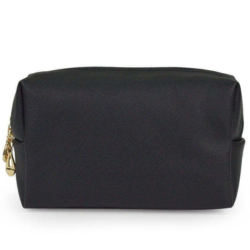 PU Leather Octagonal Square Makeup Storage Bag, Simple Design