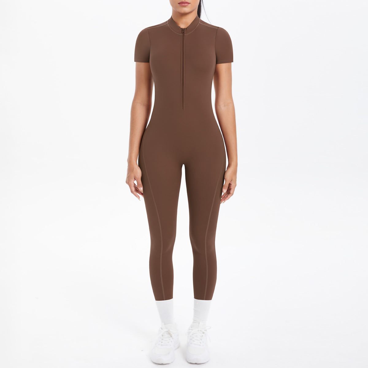 Women's European And American Skinny Hollow-out Short Sleeve Rompers