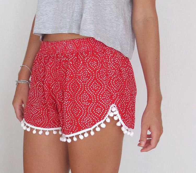 Ball  floral stretch beach pants