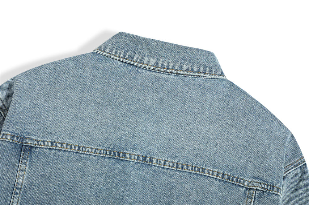 Hip Hop High Street English Letters Patterned Denim Jacket