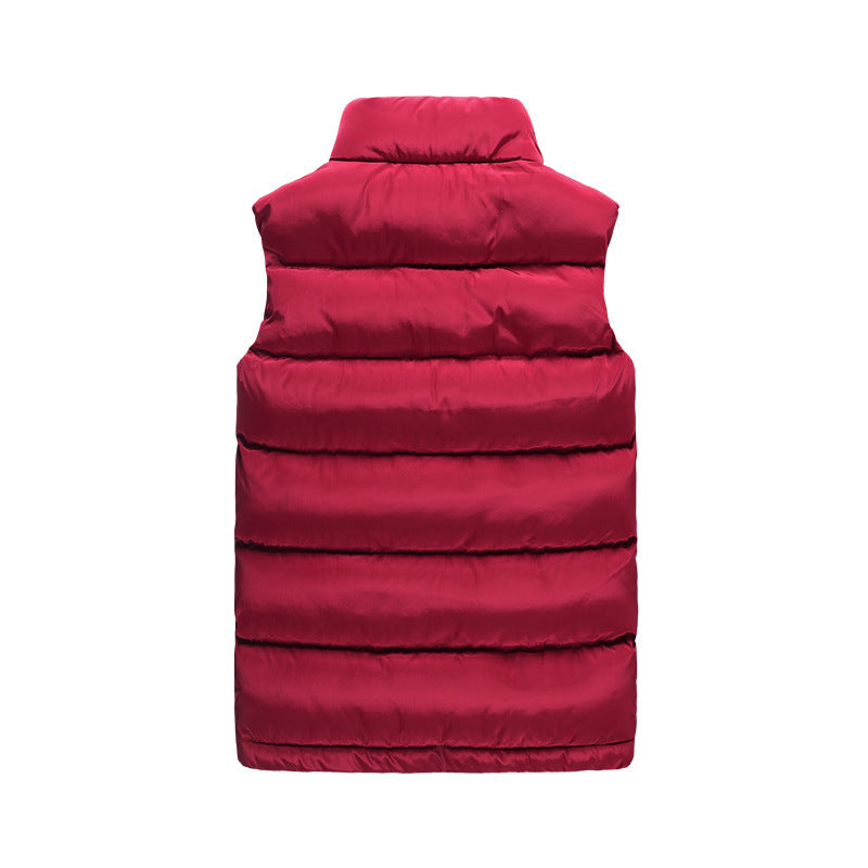 Down Cotton Stand Collar Casual New Men's Vest