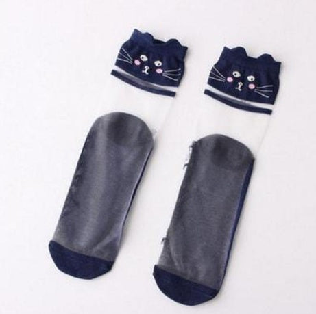 Smooth As Silk Cat Socks