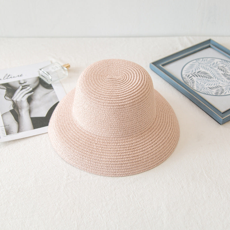 Ladies Vacation Beach Flat Top Straw Hat