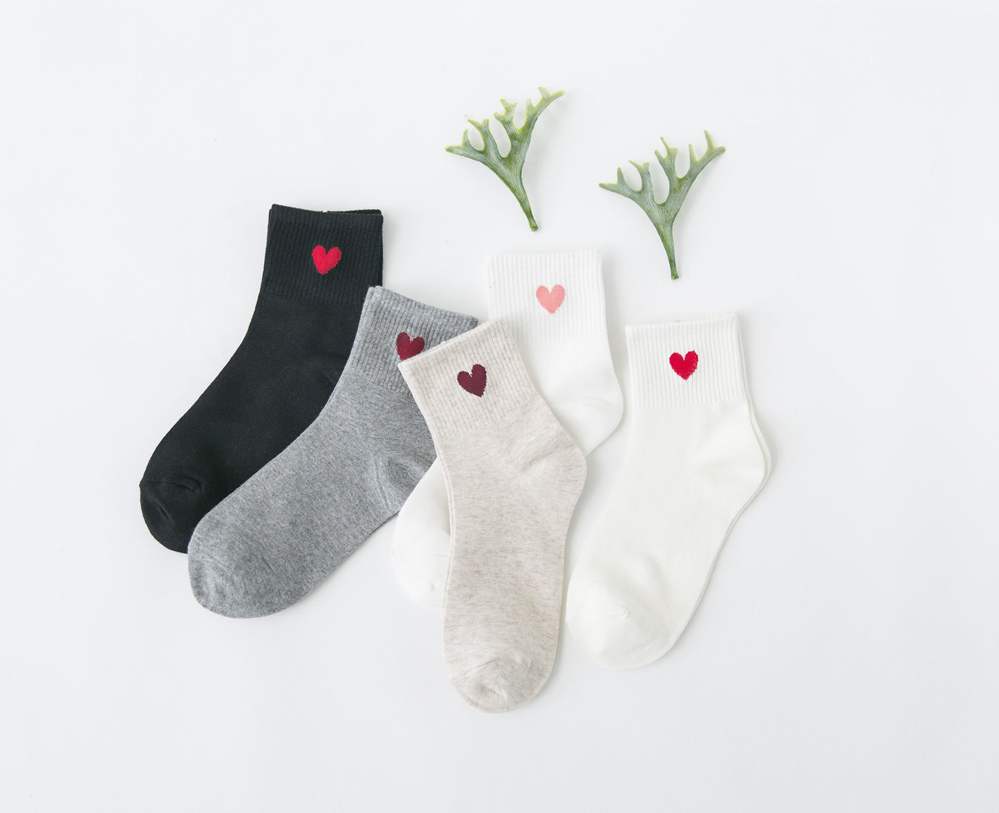 Korean wild tube socks female 200 needle cotton love