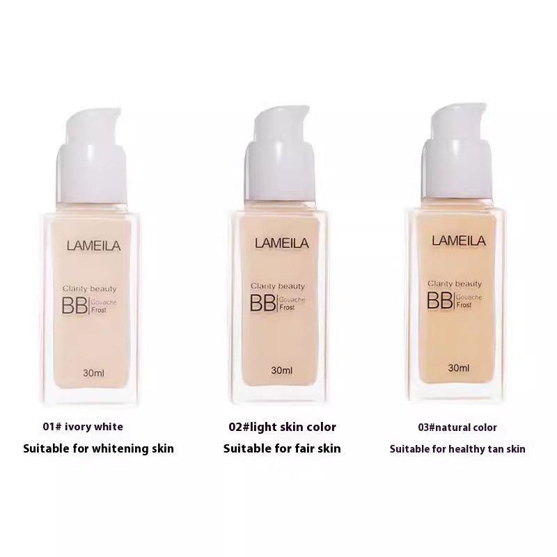 LaMeiLa Liquid Foundation Moisturizing Concealer Long-lasting Finishing Natural