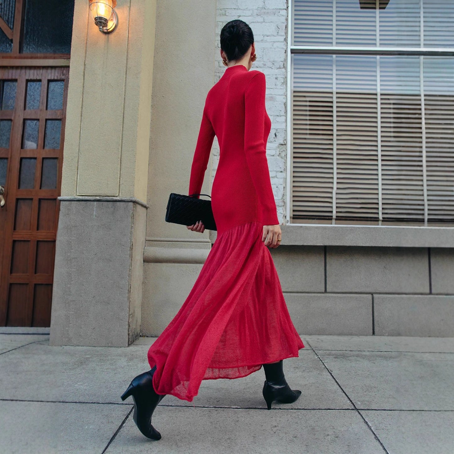 Women's Elegant Slim-fit Knit Dress