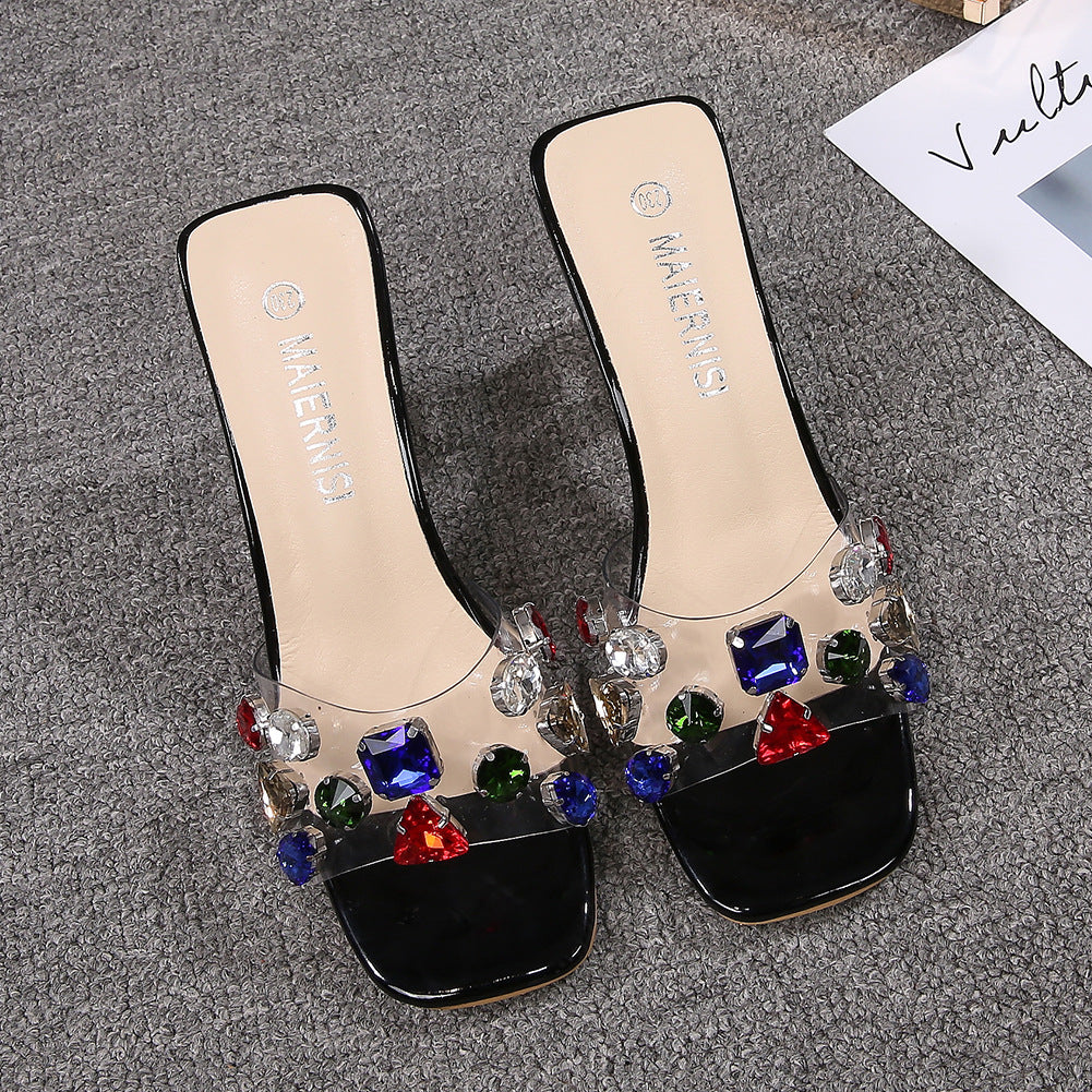 Low cut women's plus size sandals
