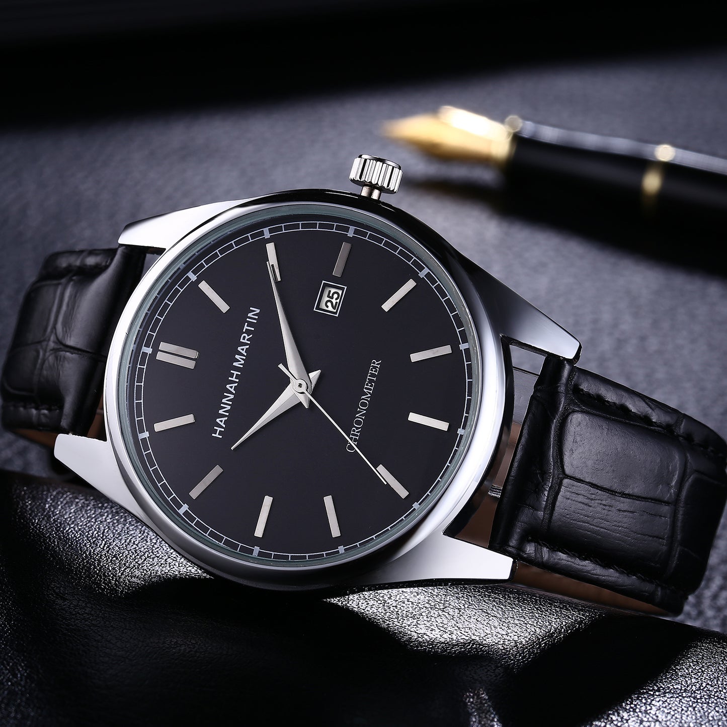 Men's Slub Strap Quartz Watch