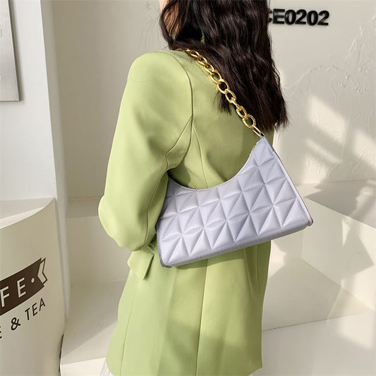 Women's Chain Handheld One Shoulder Small Square Bag