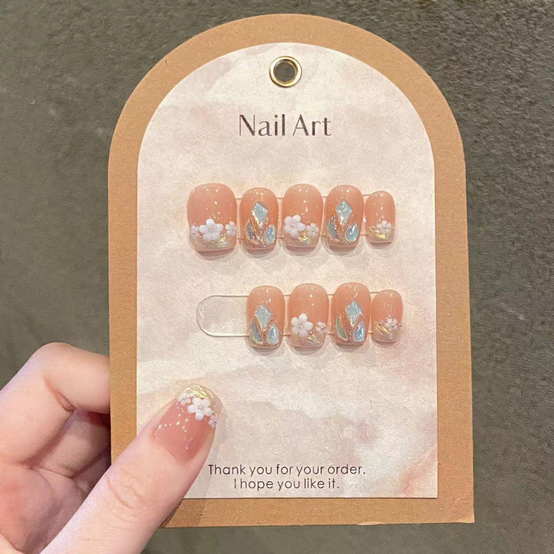 Nail Art Spring Little Flowers Summer Vibe Wearable Fake Nails
