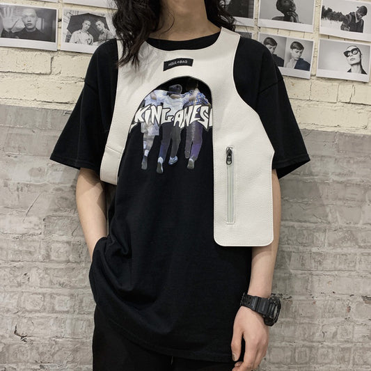 Pu Vest Vestpakke Trendy Cool Funktionelt Værktøj Og Taktik