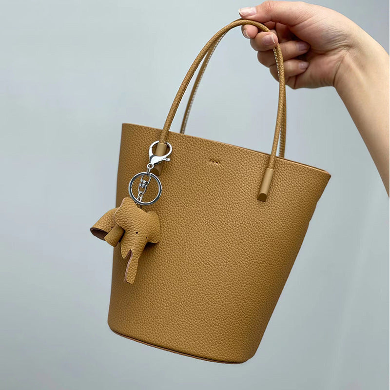 Cowhide Niche Design High-end Small Handbag Women