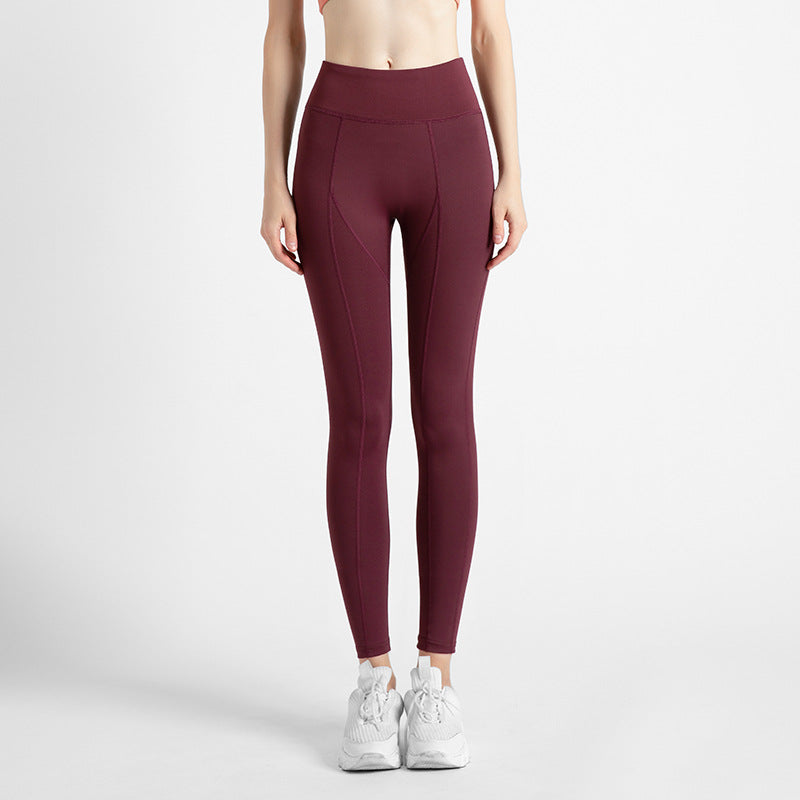 High Waist Bottoming Fitness Sports Womens Tights