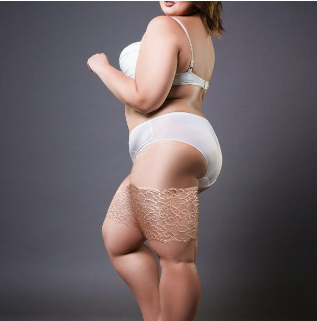 Lace silicone anti-slip socks